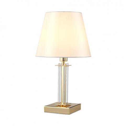 Настольный светильник Crystal Lux NICOLAS LG1 GOLD/WHITE