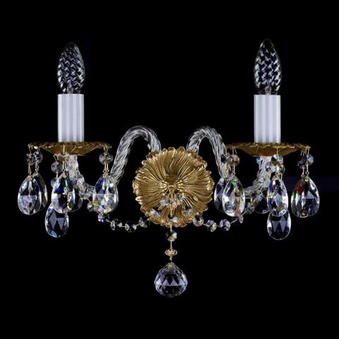 Бра Art Glass CHLOE II. BRASS ANTIQUE CE