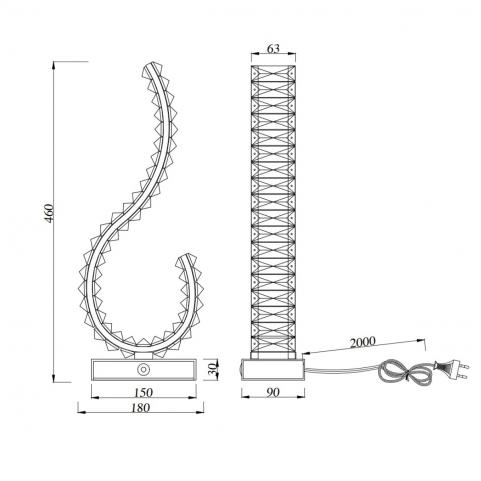 Настольный светильник Newport 8240/T chrome