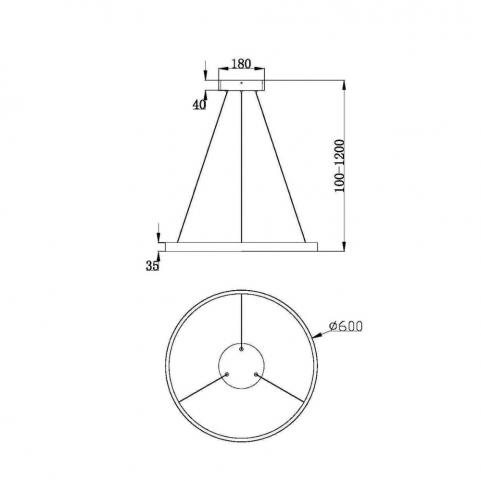 Подвесной светильник Maytoni Rim  MOD058PL-L32BK