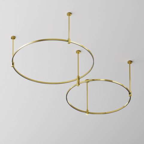 Шинопровод Maytoni Flarity TRX154-R-D800-BS, магнитный модульный круглый,  латунь 800мм