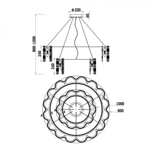 Подвесной светильник Stilfort Admire 2174/05/26P