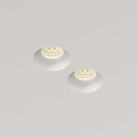 Точечный светильник Stellanova Izar Duo Flat гипсовый SN 023