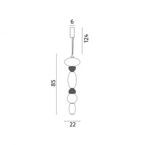 Светильник подвесной Divinare Ambra 5016/17 SP-36