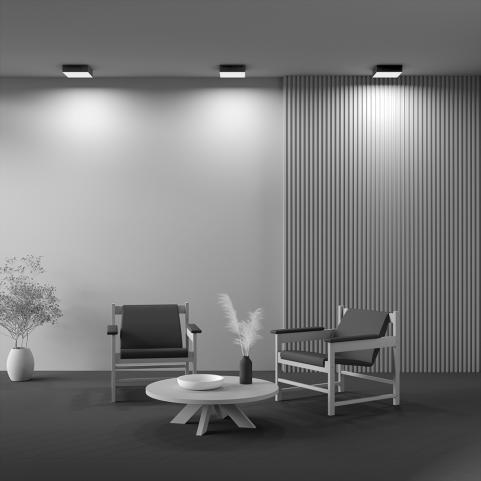 Потолочный светильник Maytoni Technical Ceiling 3000K Zon C032CL-24W3K-SQ-B