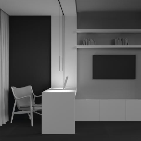 Трековый подвесной светильник Maytoni Technical Levity 3000К Skim TR191-1-3W3K-M-BW