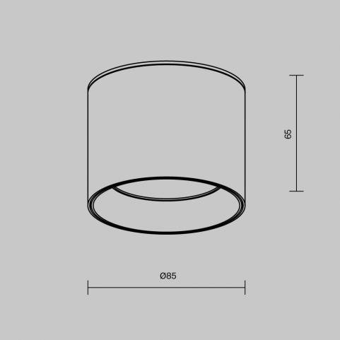 Точечный светильник Maytoni Technical Ceiling Glam C096L-GX53-WBS
