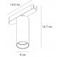 Магнитный трековый светильник Arte Lamp Rapid Smart 2700-6000К A2956PL-1BK