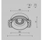 Точечный светильник Maytoni Technical Downlight Flint DL101-GU10-TRS-W