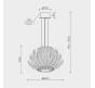 Люстра Modelux ML.9555  4000K ML.9555.500 CP